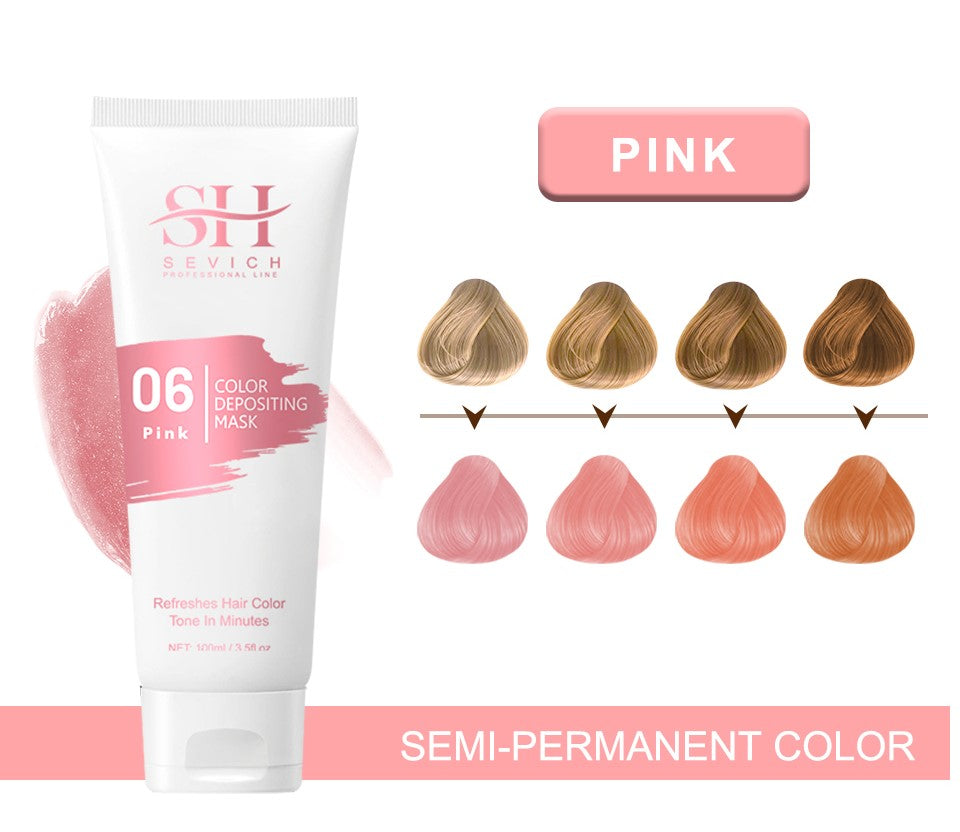 Sevich Hair Color Depositing Mask- Pink